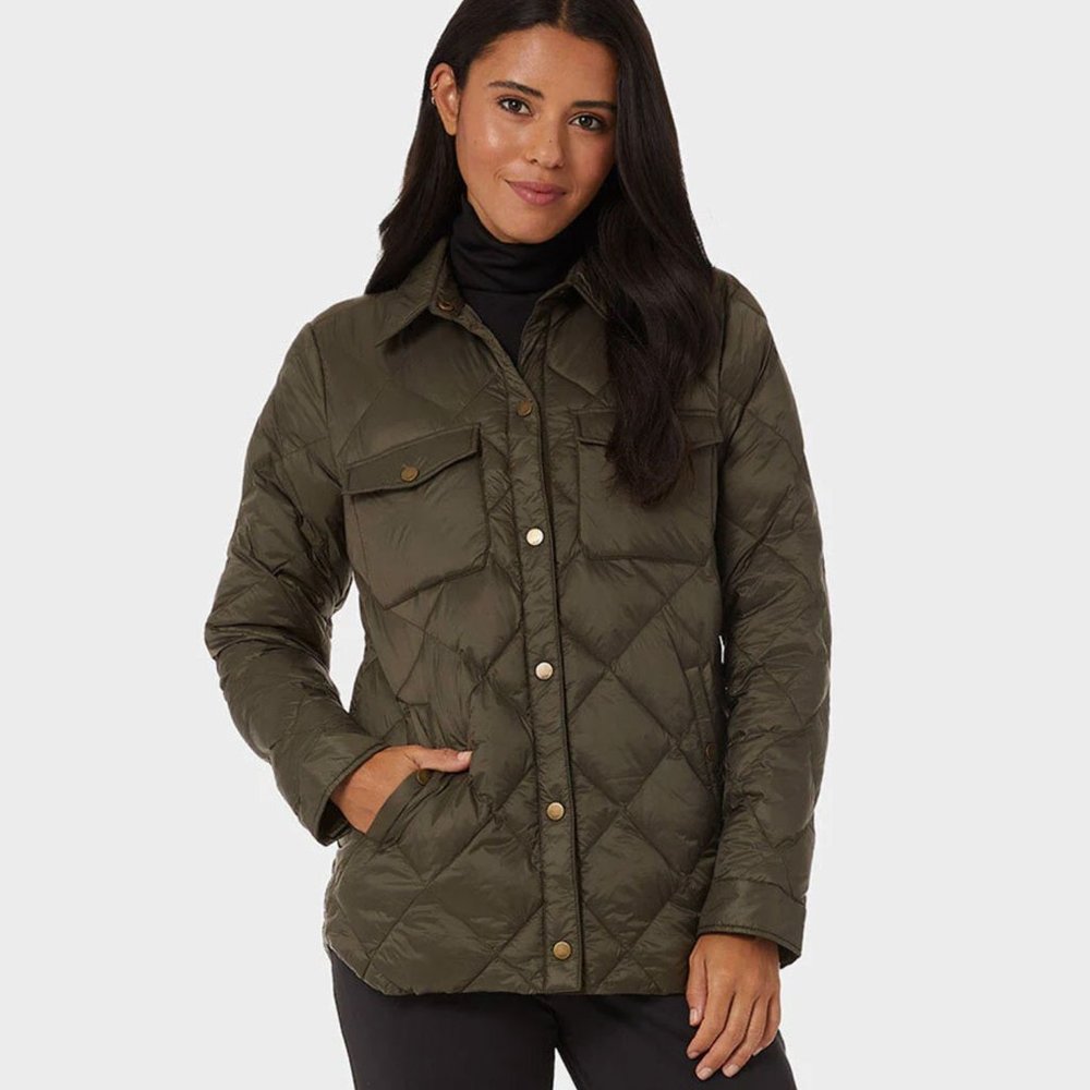 32 Degrees Women’s  Lightweight Recycled Poly-Fill Shirt Jacket, NWT